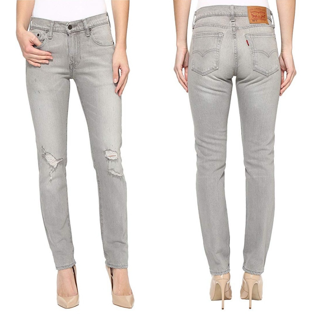 NWT Levi's 505C Slim Straight Leg Distressed Jeans